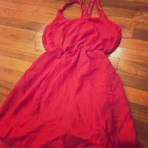 Coral longer length dress 🧜🏻‍♀️